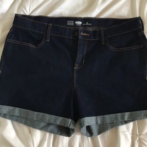 NWOT dark denim shorts
